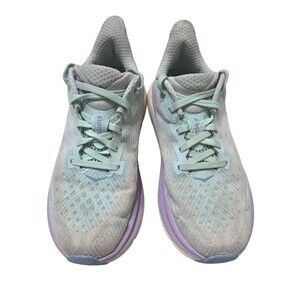 Hoka One One Clifton 9 Sunlit Ocean/Lilac Mist Color Women's 6B Running Shoes S2